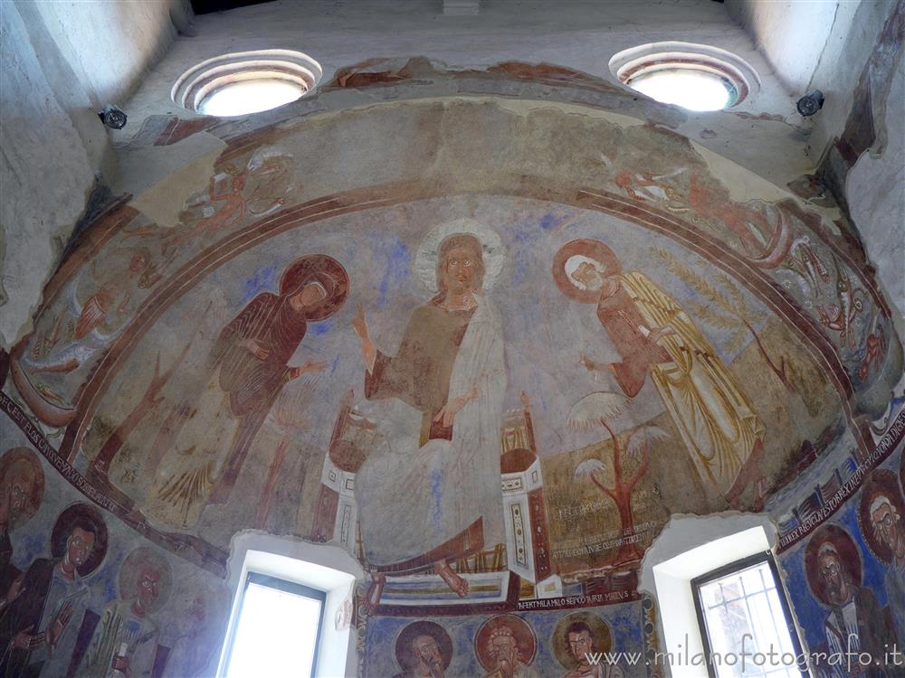 Carpignano Sesia (Novara) - Catino absidale dell'abside centrale della Chiesa di San Pietro